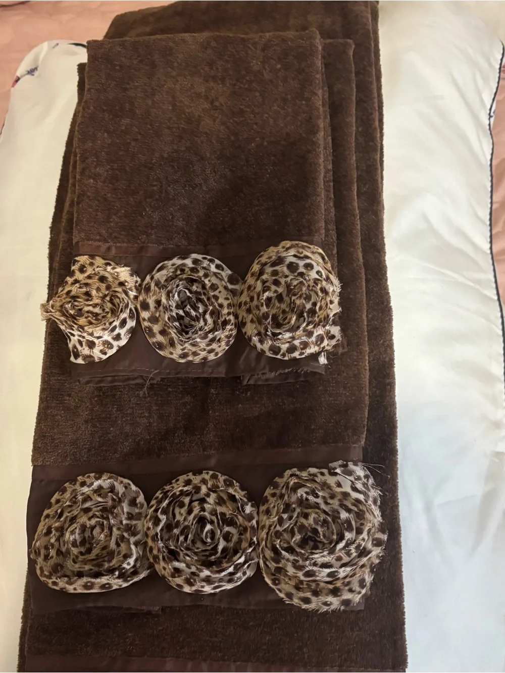 Avanti Brown Plush Towel with Subtle Texture